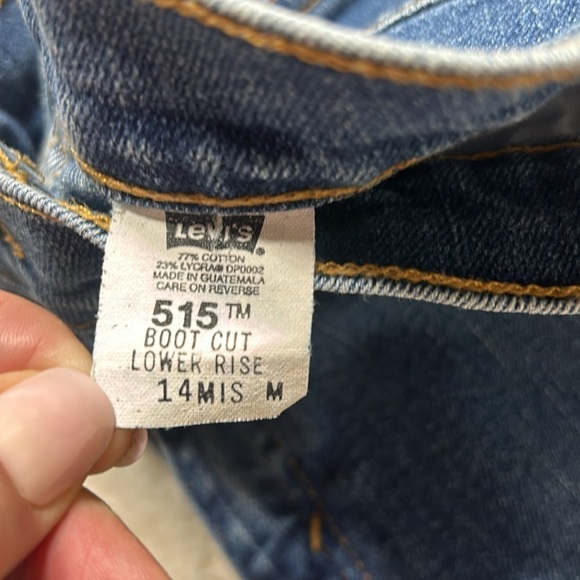 Levi’s Womens 515 Boot Cut Denim Jeans Size 14 Dark Wash Low Rise Classic Fit - Picture 12 of 12